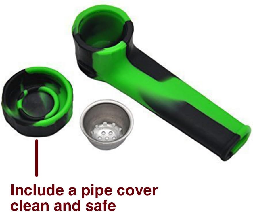 Balai Unbreakable Silicone Smoking Pipe Easy Clean Anti-Block Design Random Colour 3 Styles