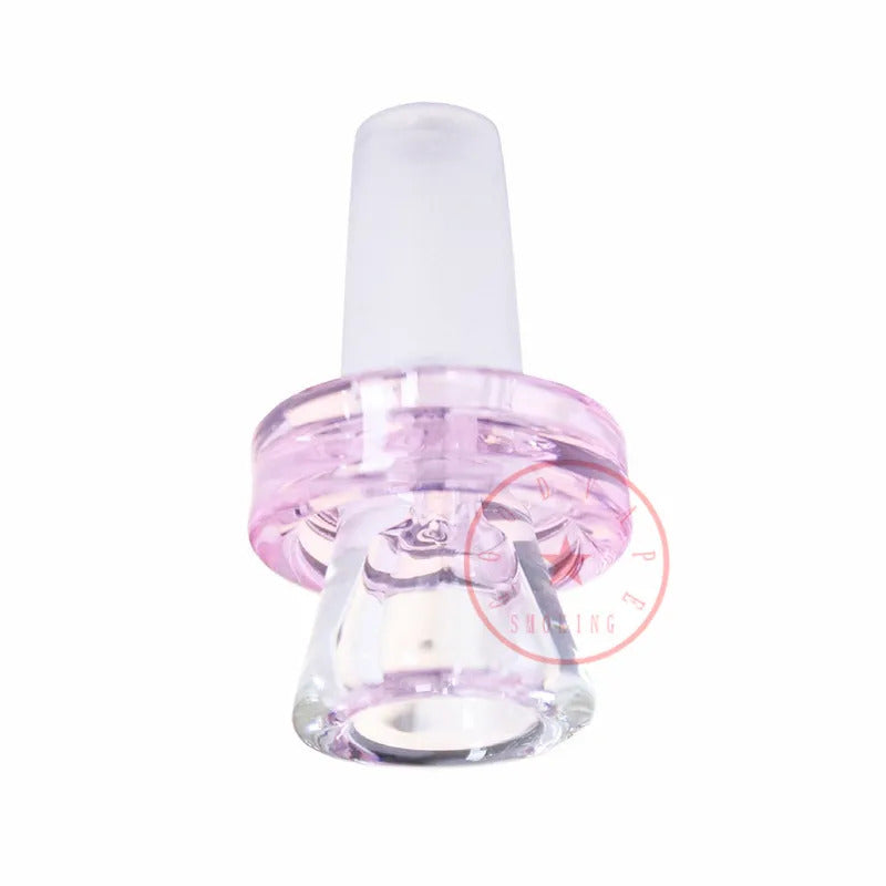 COOL Pink Style Glass Bubble Smoking Portable Replaceable 14MM 18MM Male Joint Interface Bong Waterpipe Bubbler Handpipe Herb Tobacco Banger Bowl DHL