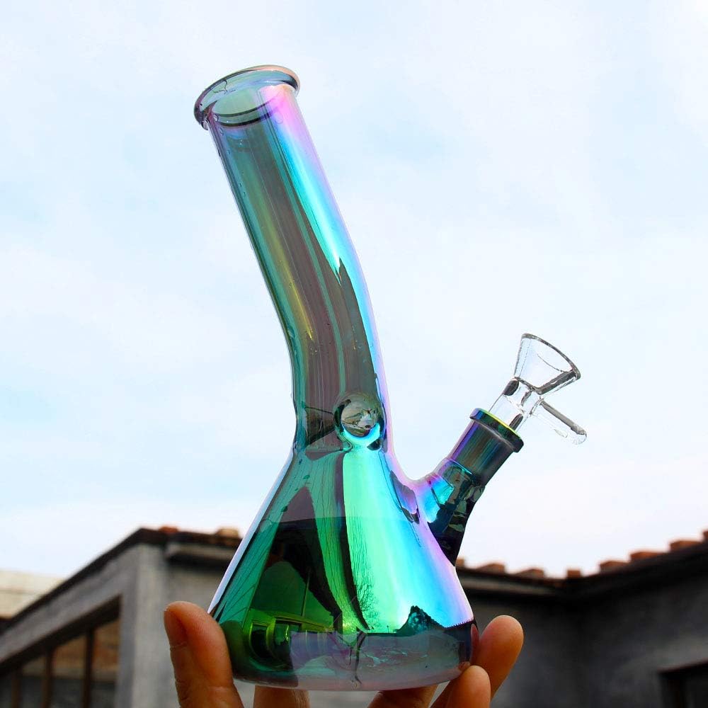 Glas Bong,Wasserbongs Kopf 14.4mm schliff 21cm 300g Percolator Bong siebe tabakpfeife wasserpfeife Pfeife Bong Shisha
