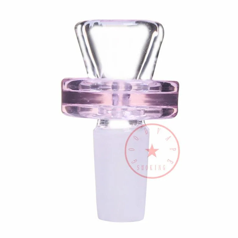 COOL Pink Style Glass Bubble Smoking Portable Replaceable 14MM 18MM Male Joint Interface Bong Waterpipe Bubbler Handpipe Herb Tobacco Banger Bowl DHL