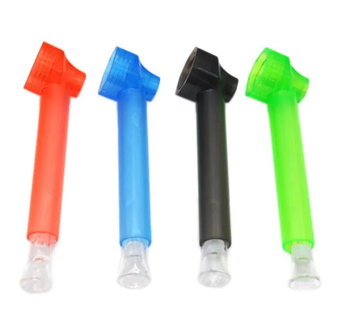 Toppuff Top Puff Pipe For Travel Glass Water Bongs Cigarette Tobacco 160MM Acrylic Oil Burner Smoking Plastic Pipes