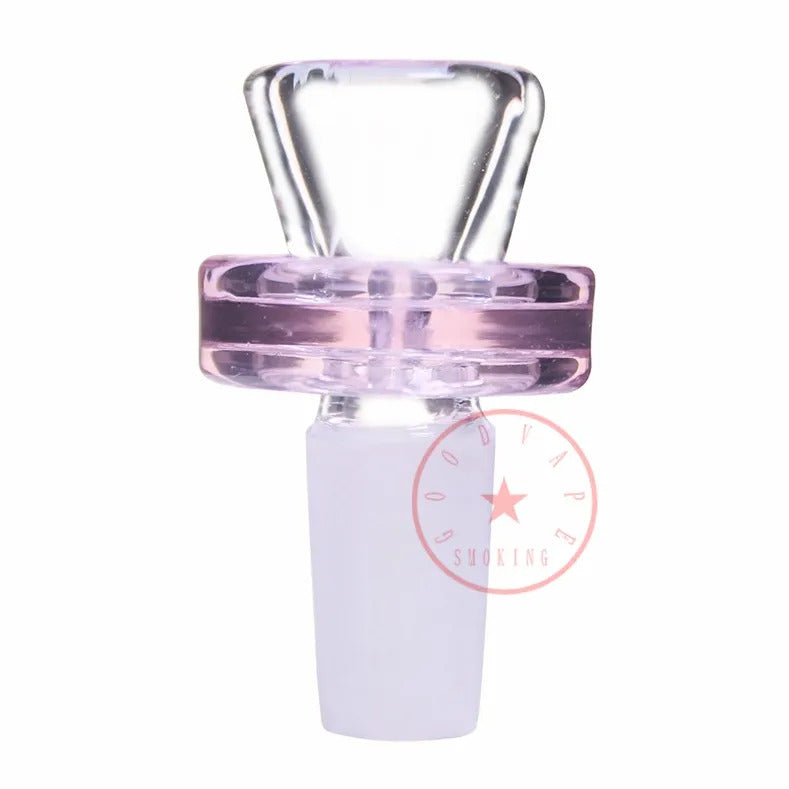 COOL Pink Style Glass Bubble Smoking Portable Replaceable 14MM 18MM Male Joint Interface Bong Waterpipe Bubbler Handpipe Herb Tobacco Banger Bowl DHL