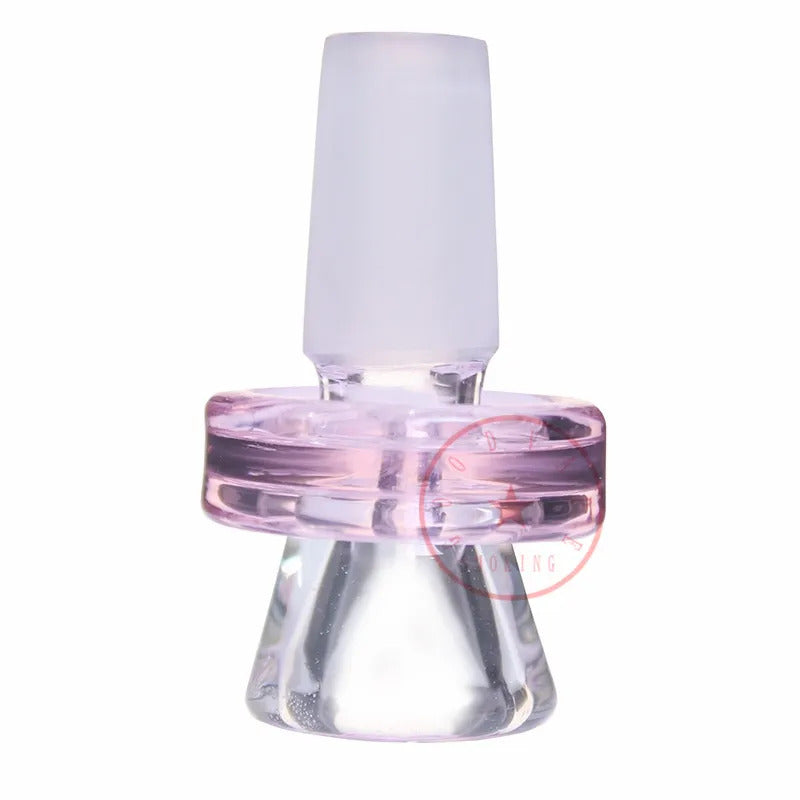 COOL Pink Style Glass Bubble Smoking Portable Replaceable 14MM 18MM Male Joint Interface Bong Waterpipe Bubbler Handpipe Herb Tobacco Banger Bowl DHL