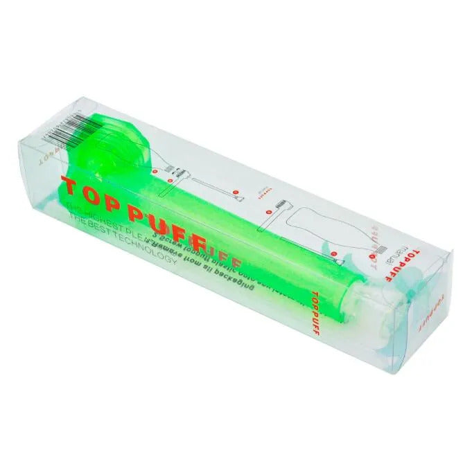 Toppuff Top Puff Pipe For Travel Glass Water Bongs Cigarette Tobacco 160MM Acrylic Oil Burner Smoking Plastic Pipes